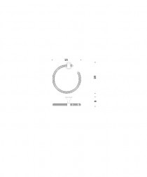 Полотенцедержатель COLOMBO DESIGN HERMITAGE B3331 кольцо