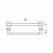 Полотенцедержатель COLOMBO DESIGN BASICQ B3710 широкий
