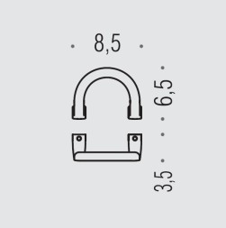 Крючок COLOMBO DESIGN LULU LC47 одинарный