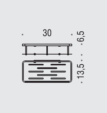 Полочка корзинка COLOMBO DESIGN ANGOLARI B9640 одинарная съемная