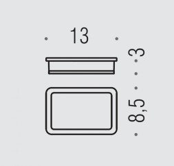 Мыльница COLOMBO DESIGN LULU B6240 настольная