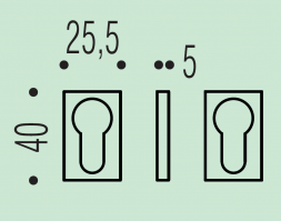 Накладка под цилиндр Colombo Design Rosetta ZE23/0 графит матовый