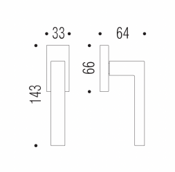 Colombo ELLESSE BD22 DK/SM-CM ручка для окна - матовый хром / 1 шт.