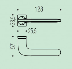 Дверная ручка Colombo Design ROBOQUATTRO S ID51RSB/0 золото матовое