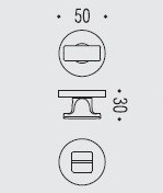 Фиксатор сантехнический Colombo Rosetta MF19 BZG хром матовый