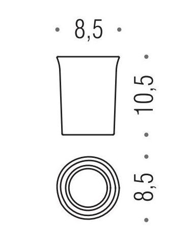 Запасной стеклянный стакан Colombo Link B2452