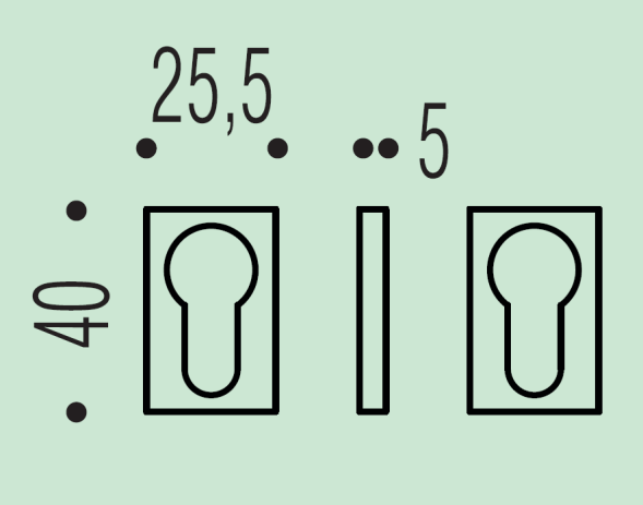 Накладка под цилиндр Colombo Design Rosetta ZE23/0 хром матовый