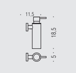 Дозатор COLOMBO DESIGN PLUS W4981.NM настенный