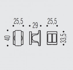 Фиксатор сантехнический Colombo Design Rosetta ZE29 BZG графит матовый