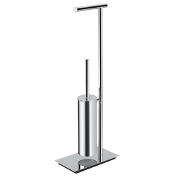 Стойка COLOMBO DESIGN SQUARE B9907 напольная с держателем туалетной бумаги и ершиком