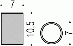Стакан COLOMBO DESIGN PLUS/MINI W4941.HPS1 настольный цвет нержавеющая сталь