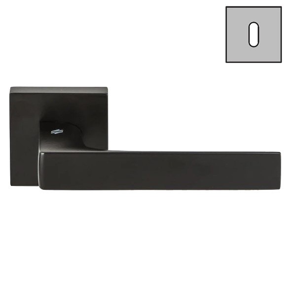 Дверная ручка Colombo ROBOCINQUE S ID71R черный матовый