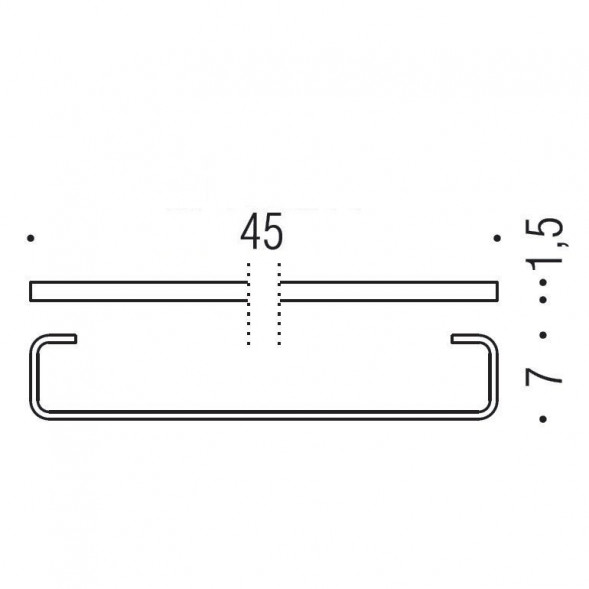 Полотенцедержатель COLOMBO DESIGN TIME W4210 широкий