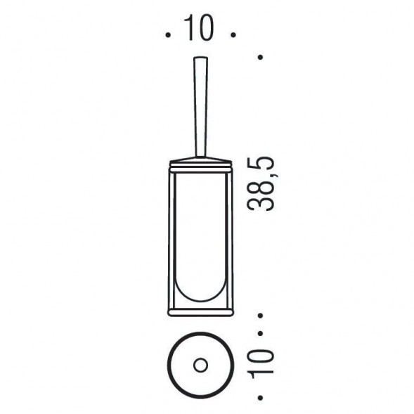 Ершик COLOMBO DESIGN LUNA B0106 напольный