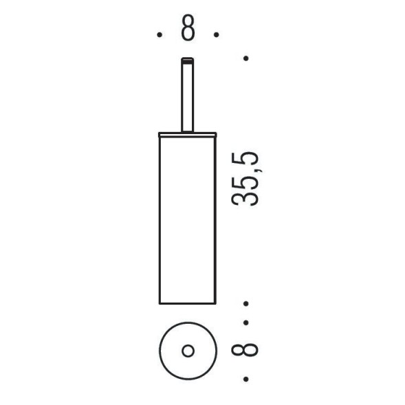 Ершик COLOMBO DESIGN LUNA B0506 напольный
