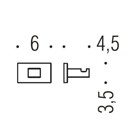 Крючок COLOMBO DESIGN LOOK LC27 одинарный