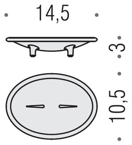Мыльница COLOMBO DESIGN KHALA B1840 настольная