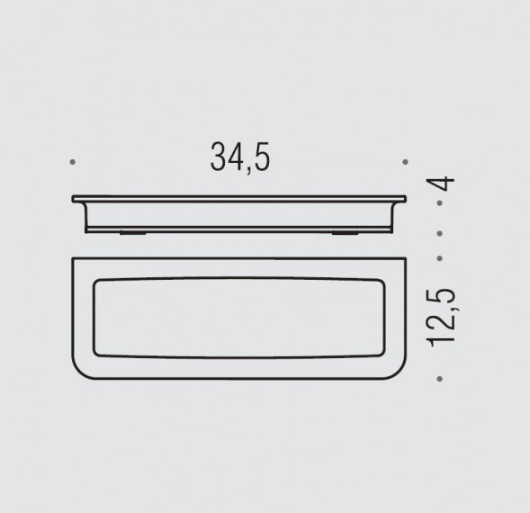  COLOMBO DESIGN LULU B6242.GOLD полочка для губки 