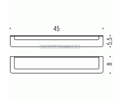 COLOMBO DESIGN Over B7010 Полотенцедержатель 45 см