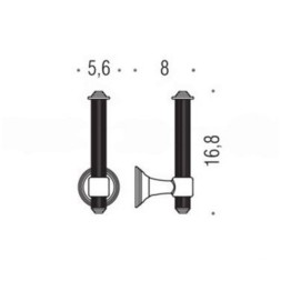 Держатель запасного рулона бумаги COLOMBO DESIGN HERMITAGE B3390.GOLD