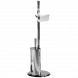 Стойка COLOMBO DESIGN ISOLE B9407N напольная с держателем туалетной бумаги и ершиком