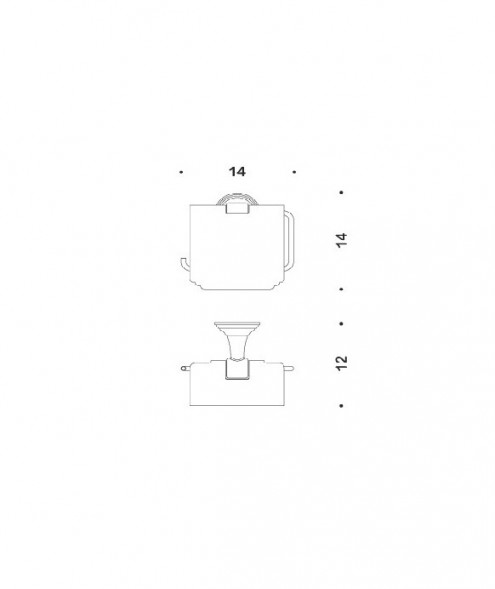  Держатель туалетной бумаги COLOMBO DESIGN HERMITAGE B3391 с крышкой