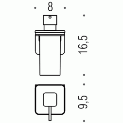 COLOMBO DESIGN Over B9328 Дозатор для жидкого мыла настенный