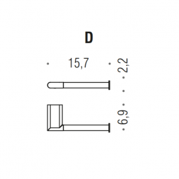 Держатель туалетной бумаги COLOMBO DESIGN MINI B4008DX.OM без крышки правый цвет золото матовое