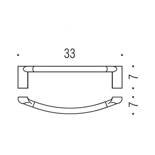 Полотенцедержатель COLOMBO DESIGN LUNA B0131 широкий 33 см
