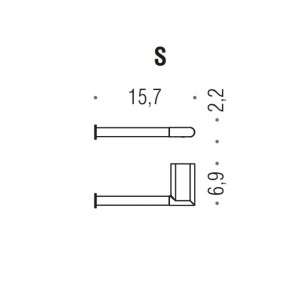 Держатель туалетной бумаги COLOMBO DESIGN MINI B4008SX.NM без крышки левый цвет черный матовый