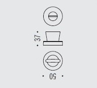 Фиксатор сантехнический Colombo Rosetta JP19BZG.GL графит