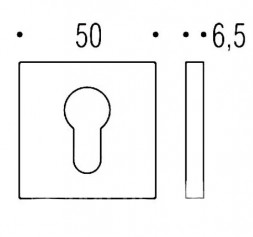 Накладка под цилиндр Colombo Rosetta FF23 винтаж
