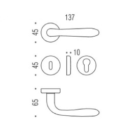 Дверная ручка Colombo ROBOT CD41 RY белый матовый