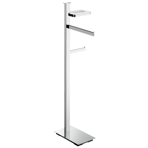 Стойка COLOMBO DESIGN UNITS B9113.D напольная с полотенцедержателем с мыльницей с держателем туалетной бумаги