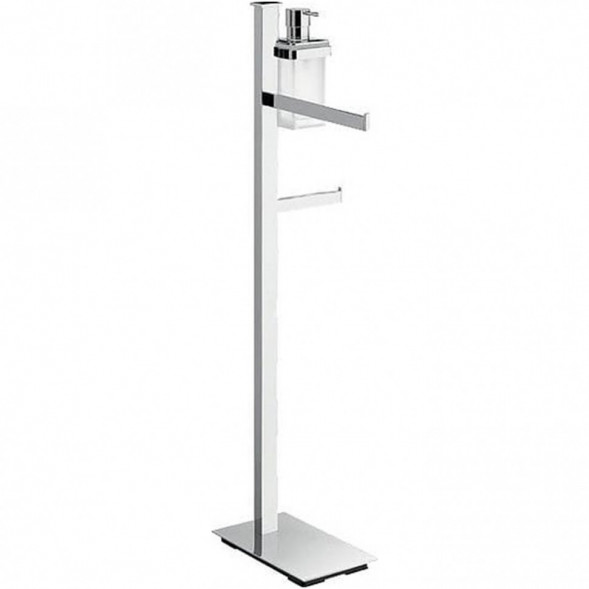Стойка COLOMBO DESIGN UNITS B9119.D напольная с полотенцедержателем с дозатором с держателем туалетной бумаги