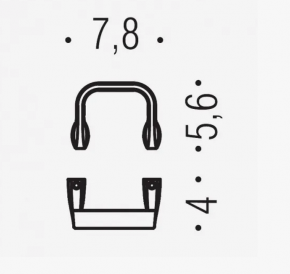 Крючок COLOMBO DESIGN TRENTA PT27 одинарный