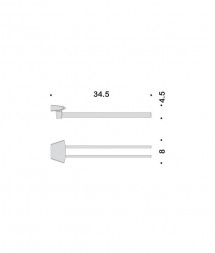 Полотенцедержатель COLOMBO DESIGN LAND B2813 двойной пововоротный
