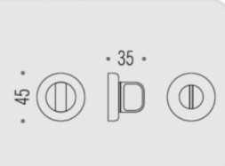 Фиксатор сантехнический Colombo Rosetta CD69 BZGG белый матовый