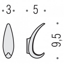 Крючок COLOMBO DESIGN MELO RA17 одинарный