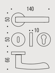 Дверная ручка Colombo VIOLA AR21R золото