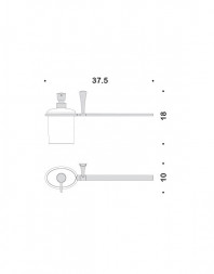 Полотенцедержатель с дозатором COLOMBO DESIGN LAND B2874SX настенный