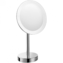Косметическое зеркало COLOMBO DESIGN SPECCHI INGRANDITORI B9750 настольное с подсветкой увеличение 3 раза питание от розетки