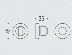 Фиксатор сантехнический Colombo Rosetta CD69 BZGG античная бронза