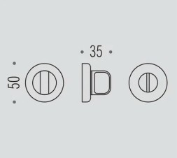 Фиксатор сантехнический Colombo Rosetta CD49 BZGG графит