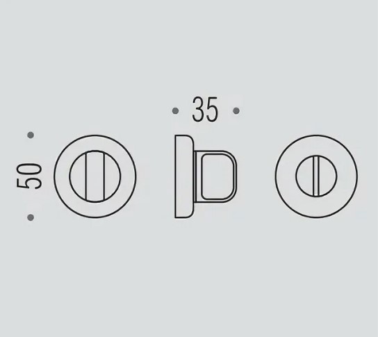 Фиксатор сантехнический Colombo Rosetta CD49 BZGG графит