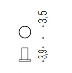 Крючок COLOMBO DESIGN MINI CD107.OM одинарный цвет золото матовое