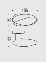 Дверная ручка Colombo MOON BD15RSB.CR хром